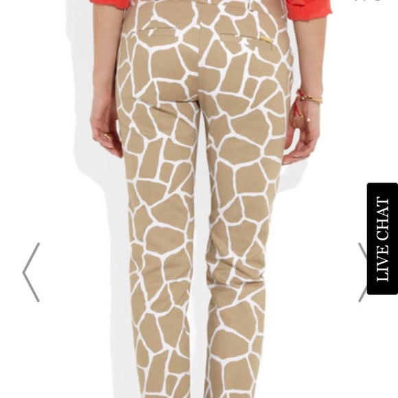 Michael Kors giraffe print skinny stretch pants 4 - Picture 7 of 8